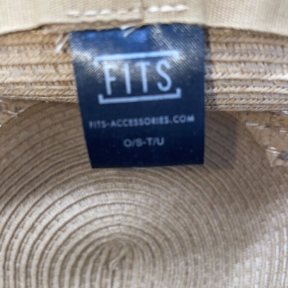 Vintage Rattan Woven Floppy Straw Sun Bucket Beach Hat One Size Light Brown - Picture 7 of 8